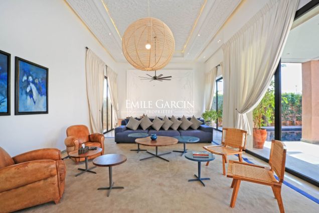 Contemporary villa to rent in the Palmeraie district of Marrakech - Emile Garcin Maroc - Image 1