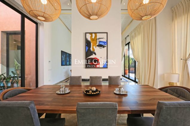 Contemporary villa to rent in the Palmeraie district of Marrakech - Emile Garcin Maroc - Image 4
