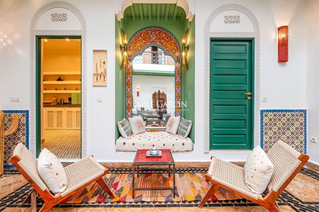 À vendre riad dans le quartier de la Bahia à  Marrakech - Emile Garcin Maroc - Image 7