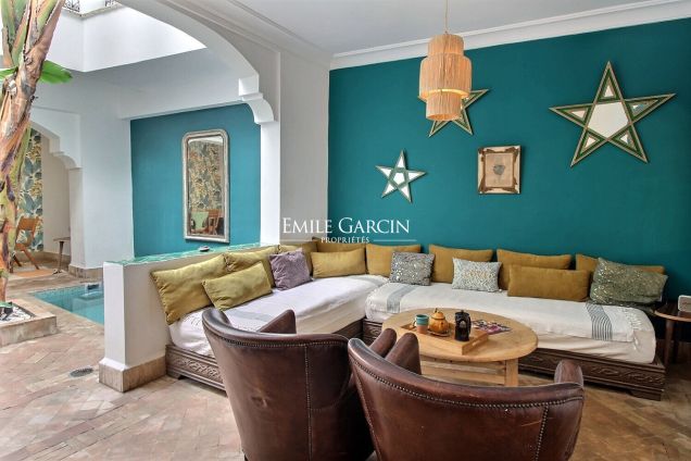For sale - Riad - Marrakech - Dar El Bacha district - Emile Garcin Maroc - Image 3